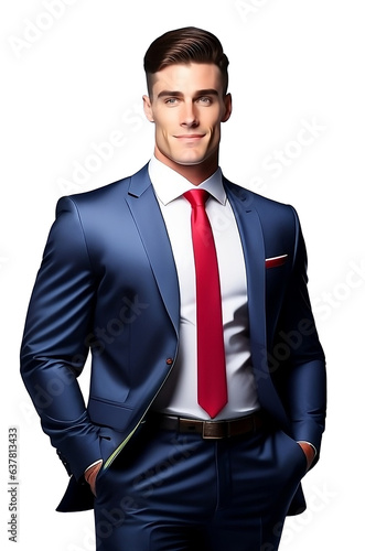 Handsome Business Executive Man. Portrait of a Businessman