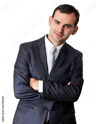 Business Executive Man in a suit with a tie. Portrait of a Businessman
