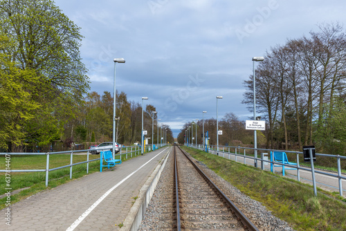 railway station in Zempin at the so called Baederbahn - engl: Spa-train at the island of Usedom,