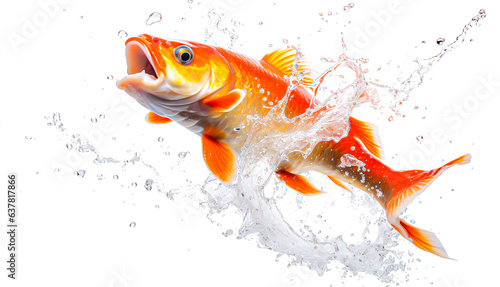 コイのイメージ - image of Koi fish - No1-4 Generative AI photo