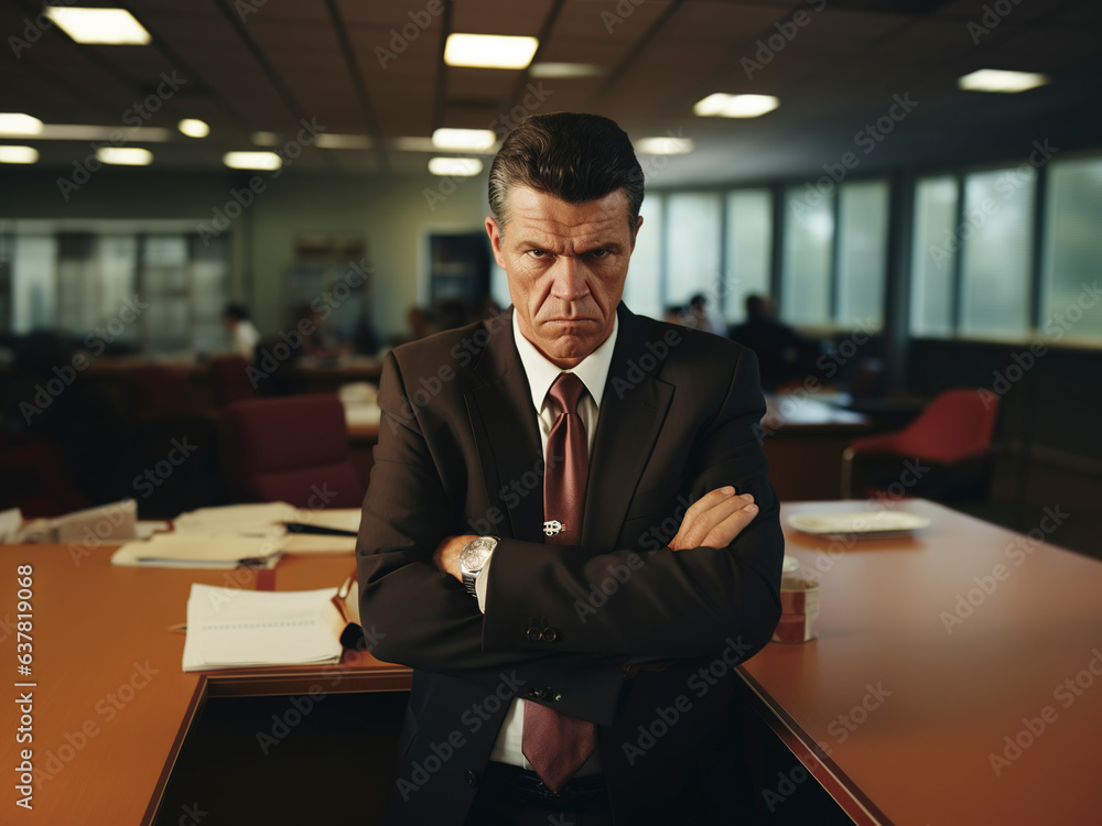 Serious and angry young businessman Serious and angry young businessman
