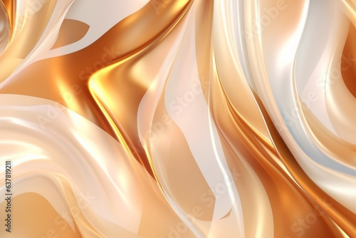  Gold background. Gold texture. Abstract gold liquid. Golden wave background. AI Generative