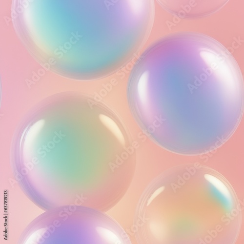 A captivating display of vibrant spheres dancing on a bright pink background, evoking a sense of joy and colorfulness