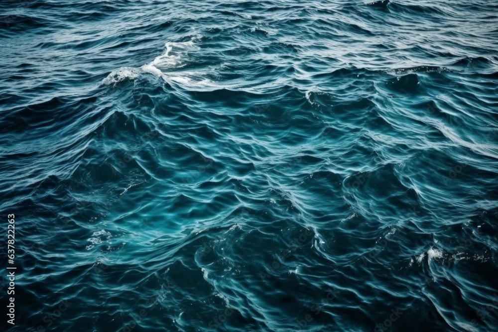 A serene ocean with gentle waves rolling in A serene ocean with gentle waves rolling in