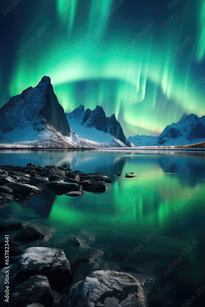  Beautiful Northern Lights Landscape