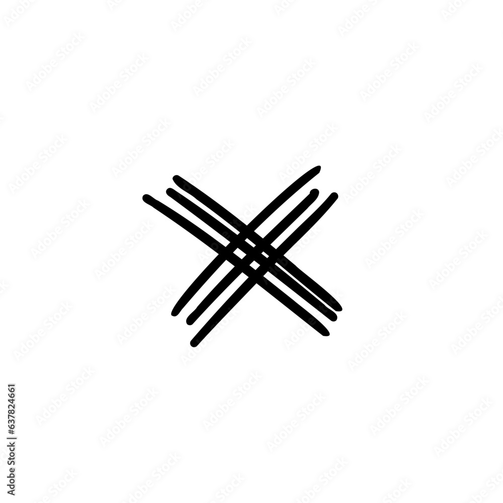 Math symbol multiply scribble font in doodle scribble brush hand drawn style isolated on white background. For lettering, presentation, education, logo, signboard, branding, abc, alphabet. Math symbol multiply scribble font in doodle scribble brush hand drawn style isolated on white background. For lettering, presentation, education, logo, signboard, branding, abc, alphabet.