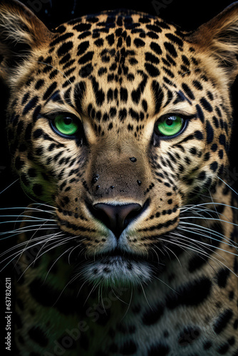 Close Up Portrait of a Leopard © LadyAI