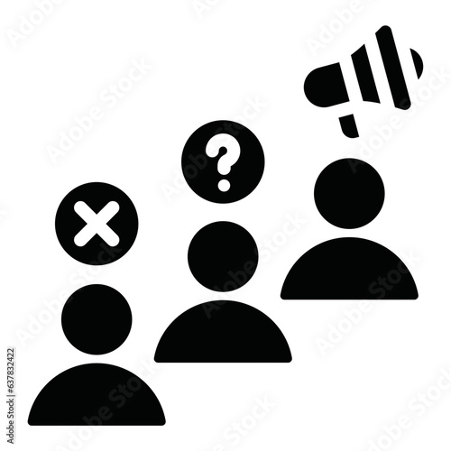 Net Promoter Score Glyph Icon