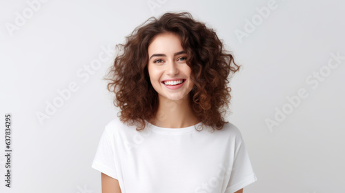 Portrait of young happy woman