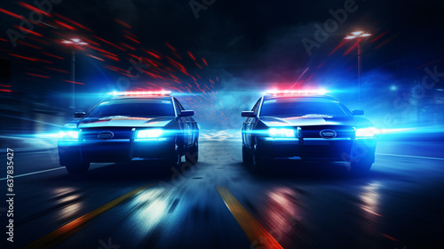 Flashers of police car © Gefer