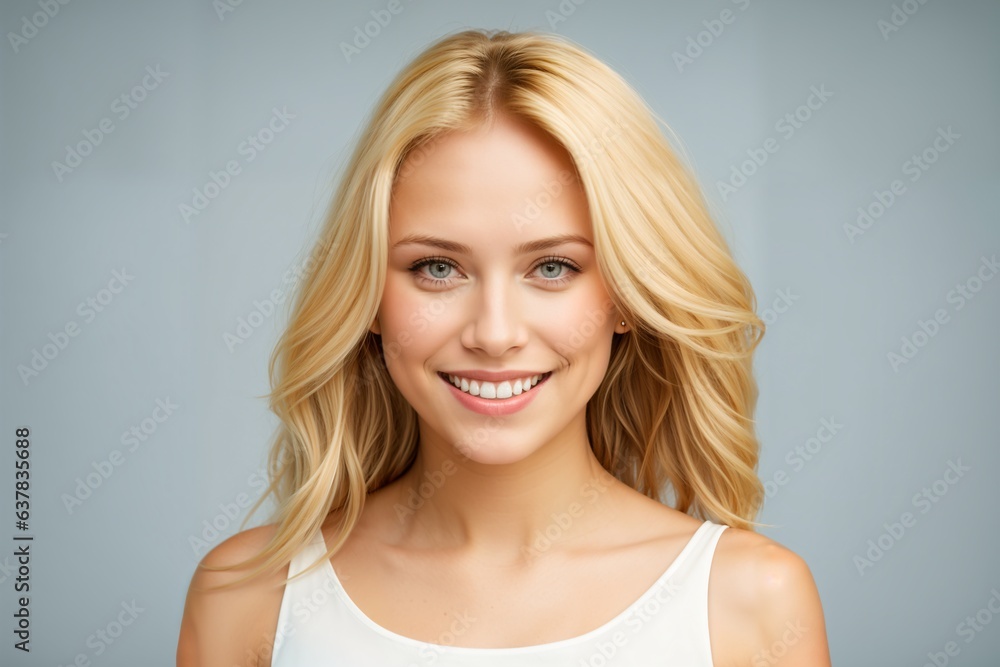 portrait of a beauty smiling woman portrait of a beauty smiling woman