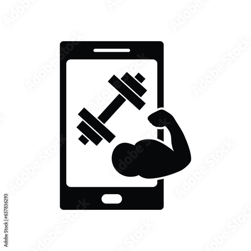 fitness icon vector fitness app sign
