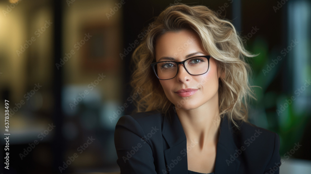 Clever, personable, appealing depiction of a business woman manager executive overseeing a business. Clever, personable, appealing depiction of a business woman manager executive overseeing a business.