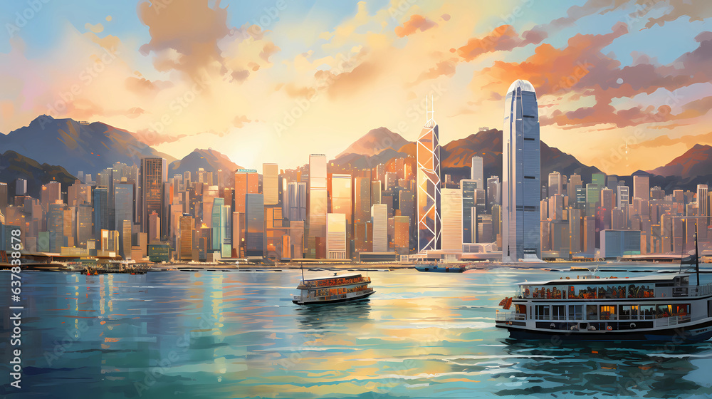 Hong Kong's iconic skyline