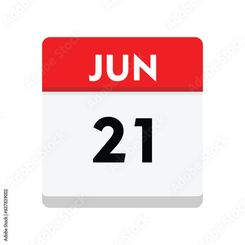 21 june icon with white background