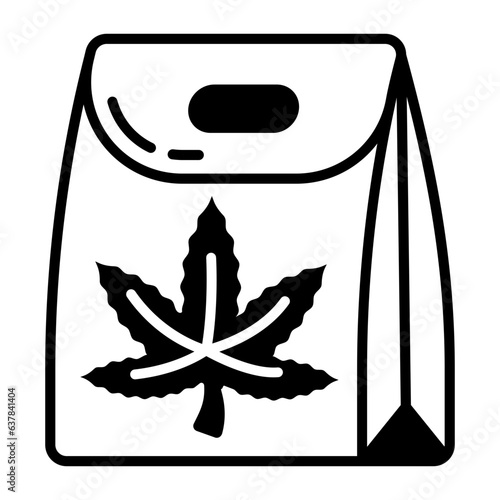Ready to Deliver Bedrocan vector icon design, Cannabis and marijuana symbol, thc and cbd sign, recreational herbal drug stock illustration, Dried flower buds Packaging concept