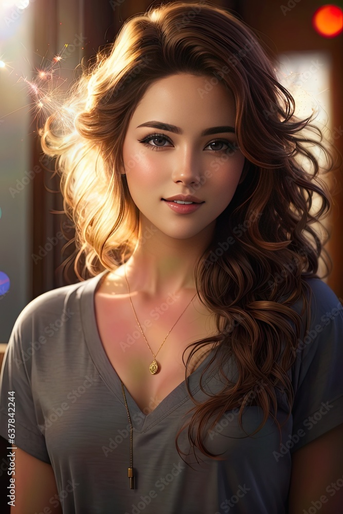 Hyper realistic Ai Portrait Image of goddess pretty girls || Brown/ red hairs || Glowup face || Model representation || Pretty looks || Long hairs || Stylish designer dresses Hyper realistic Ai Portrait Image of goddess pretty girls || Brown/ red hairs || Glowup face || Model representation || Pretty looks || Long hairs || Stylish designer dresses