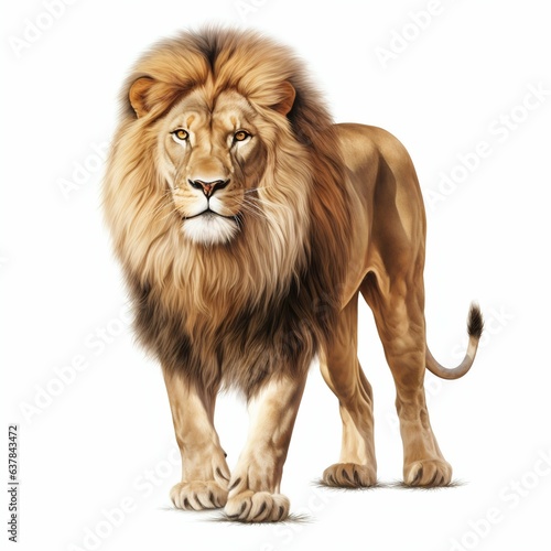 Majestic Big Lion. Generative ai