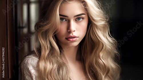 She stands in a regal pose, her beauty and grace befitting a princess.