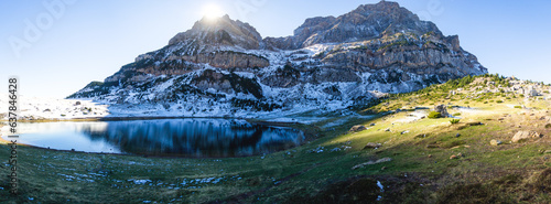 Ibón de Piedrafita en Enero