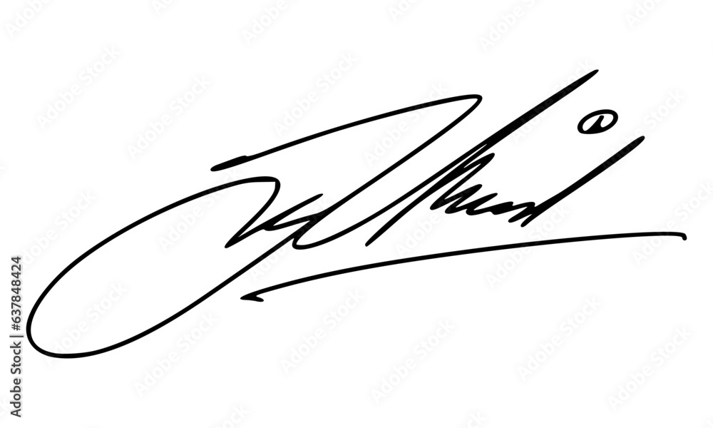 Abstract Signature Idea Starting Letter J for Document. Vector with Transparent Background Abstract Signature Idea Starting Letter J for Document. Vector with Transparent Background