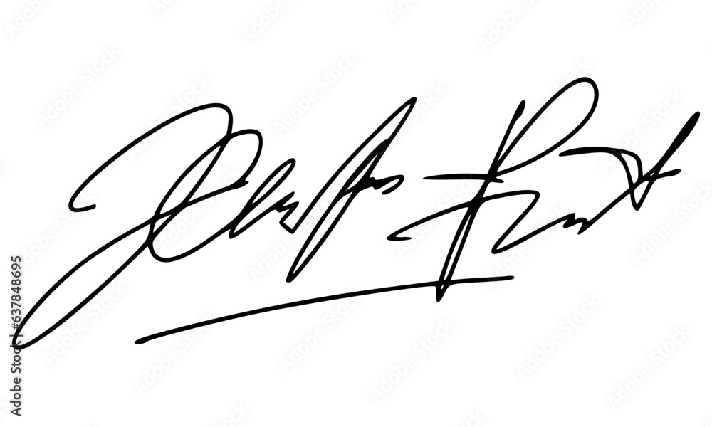Abstract signature style with letter J for documents. Vector with transparent background. Abstract signature style with letter J for documents. Vector with transparent background.