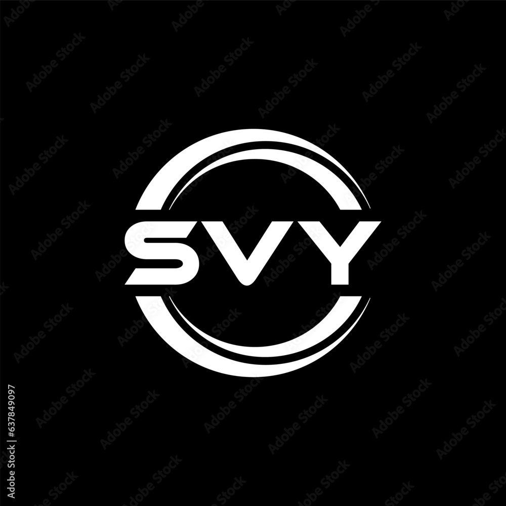 SVY letter logo design with black background in illustrator, vector logo modern alphabet font overlap style. calligraphy designs for logo, Poster, Invitation, etc. SVY letter logo design with black background in illustrator, vector logo modern alphabet font overlap style. calligraphy designs for logo, Poster, Invitation, etc.