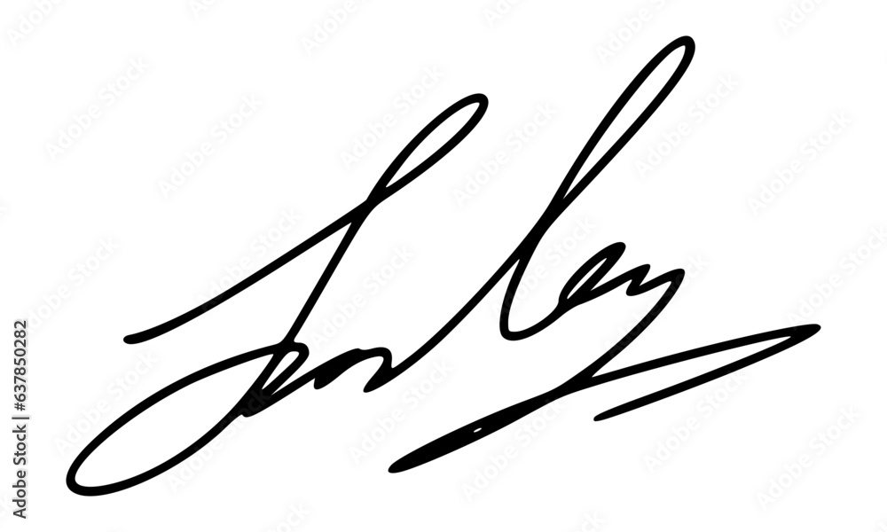 Abstract Signature Idea Starting With Letter S for Document. Vector with Transparent Background. Abstract Signature Idea Starting With Letter S for Document. Vector with Transparent Background.