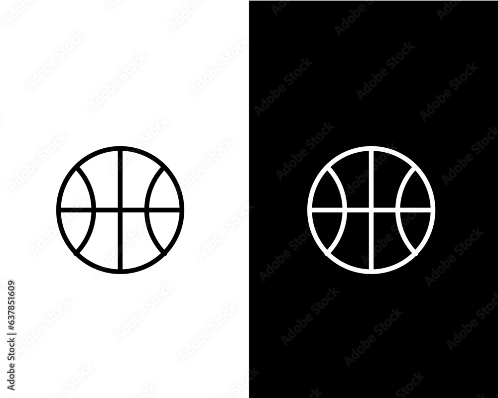 Fototapeta premium Tennis ball icon flat style illustration logo template