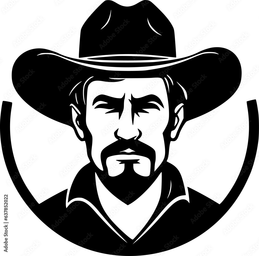 Western - Minimalist and Flat Logo - Vector illustration Western - Minimalist and Flat Logo - Vector illustration