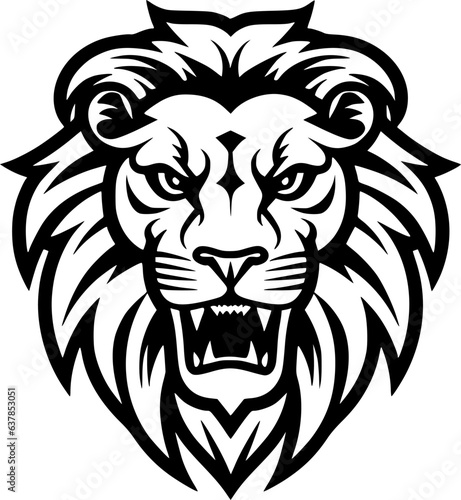 Lion | Minimalist and Simple Silhouette - Vector illustration