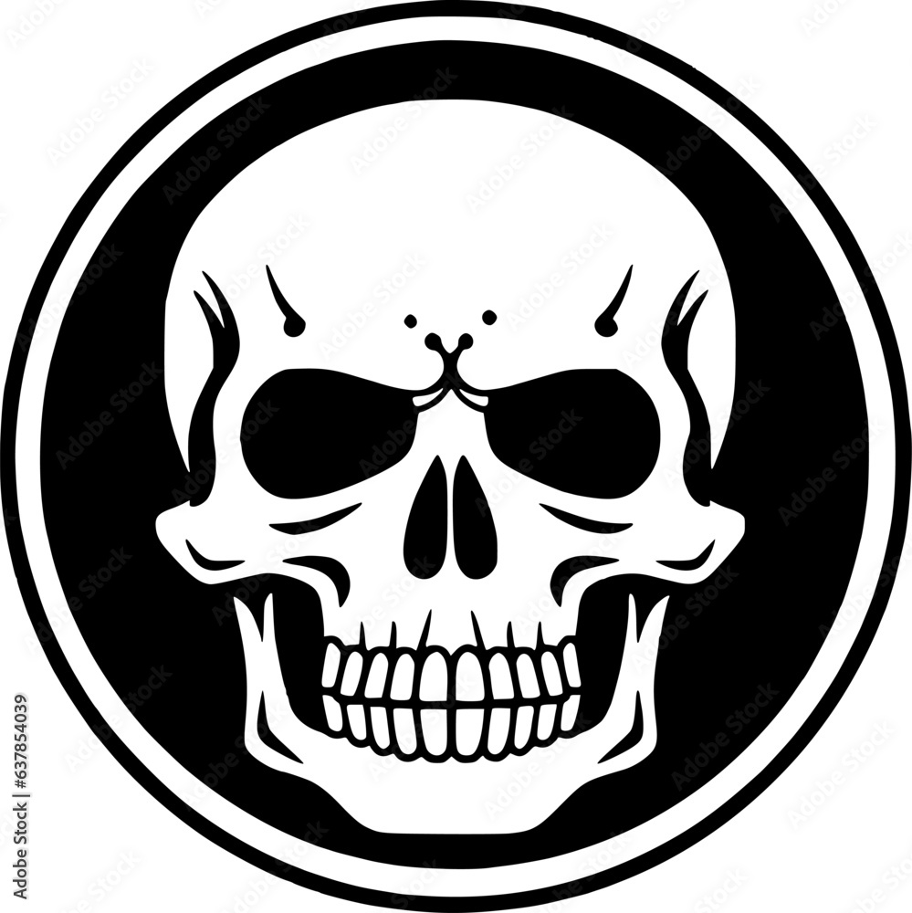 Skull - Minimalist and Flat Logo - Vector illustration Skull - Minimalist and Flat Logo - Vector illustration