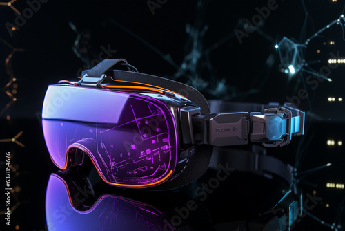 Immersive metaverse sports VR glasses redefine 3D cyber gaming in virtual reality Generative AI