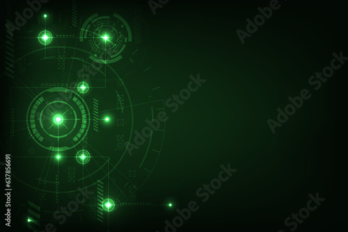 Wallpaper Mural Vector hi-tech commucation concept. Futuristic sci-fi technology abstract background. Torontodigital.ca