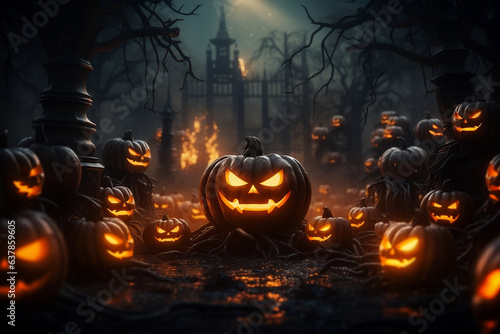 Haunted Harvest, A Halloween Feast of 3D Pumpkins