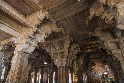 Interiors of Jambukeswarar Akhilandeswari Temple, Tiruchirappalli, Tamil Nadu , India photo