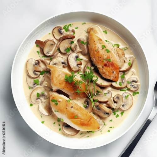 Pasta with Chicken and Mushrooms