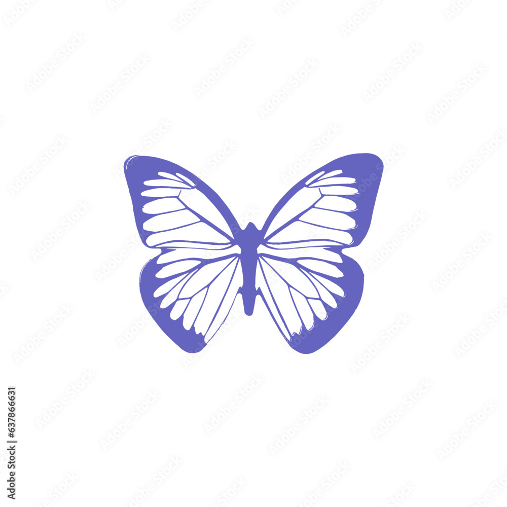 blue butterfly isolated on white blue butterfly isolated on white
