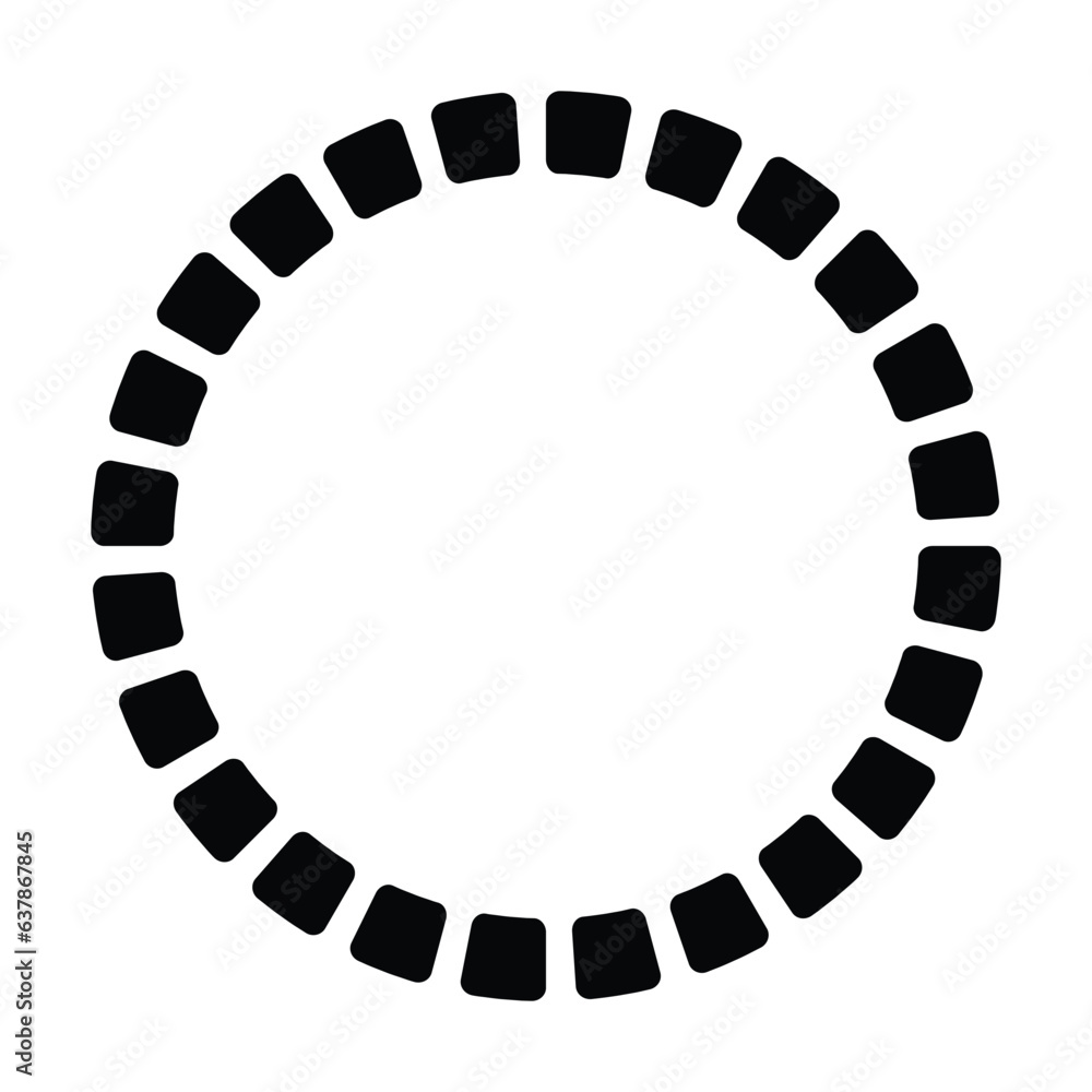 Circle frame border round design shape icon for decorative vintage doodle element for design in vector illustration Circle frame border round design shape icon for decorative vintage doodle element for design in vector illustration