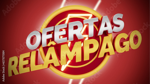 selo 3d ''oferta relâmpago''