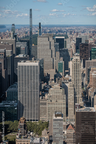 Midtown manhattan, aerial view, skyline, New York, USA