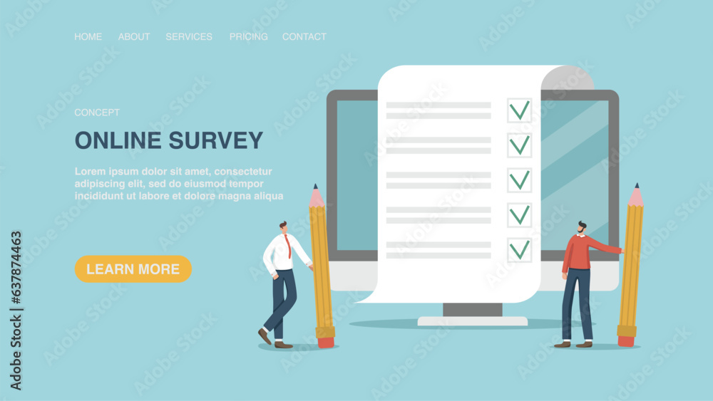 Choice concept. Remote voting, online testing and questionnaires, evaluation of the quality of service or products, user satisfaction. Vector illustration for poster, website or web page, banner. Choice concept. Remote voting, online testing and questionnaires, evaluation of the quality of service or products, user satisfaction. Vector illustration for poster, website or web page, banner.