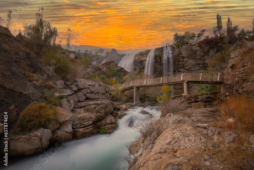 Tortum Waterfall  located in Erzurum  Turkey  is one of the largest waterfalls in the country.