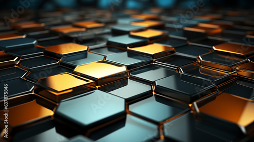 gold cubes background