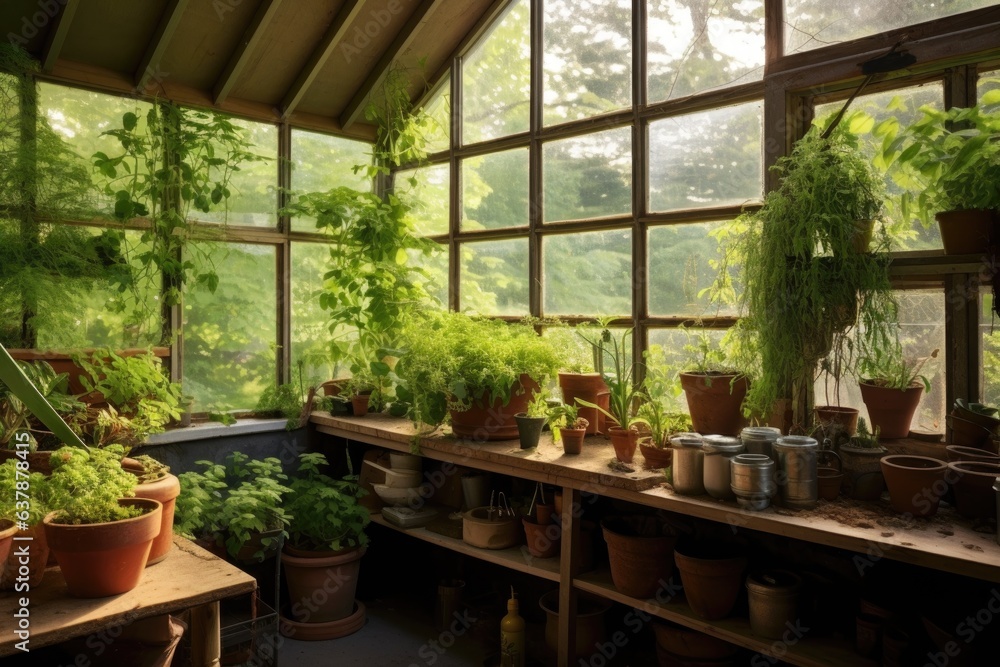 greenhouse windows with streak-free shine