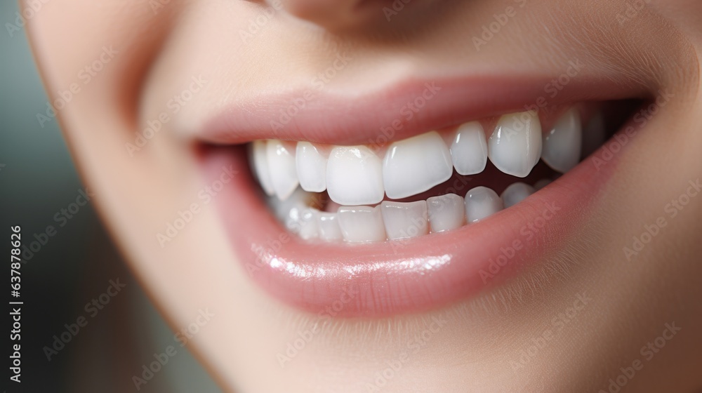 Obraz premium Close up of woman smile