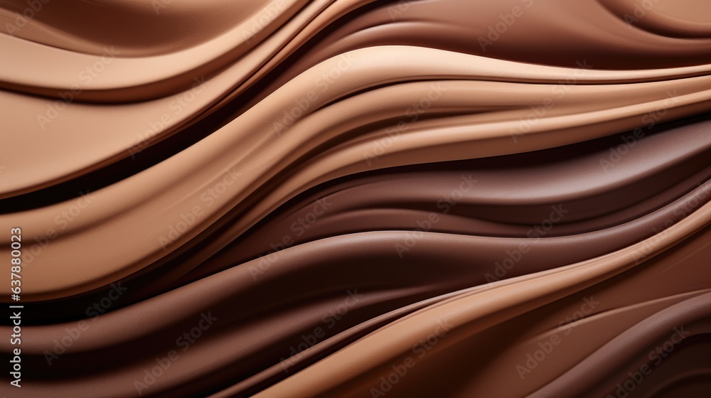 Abstract brown waves background. Caramel, coffee blending gradient wavy texture. Modern AI illustration. Chocolate wave wallpaper. Abstract brown waves background. Caramel, coffee blending gradient wavy texture. Modern AI illustration. Chocolate wave wallpaper.