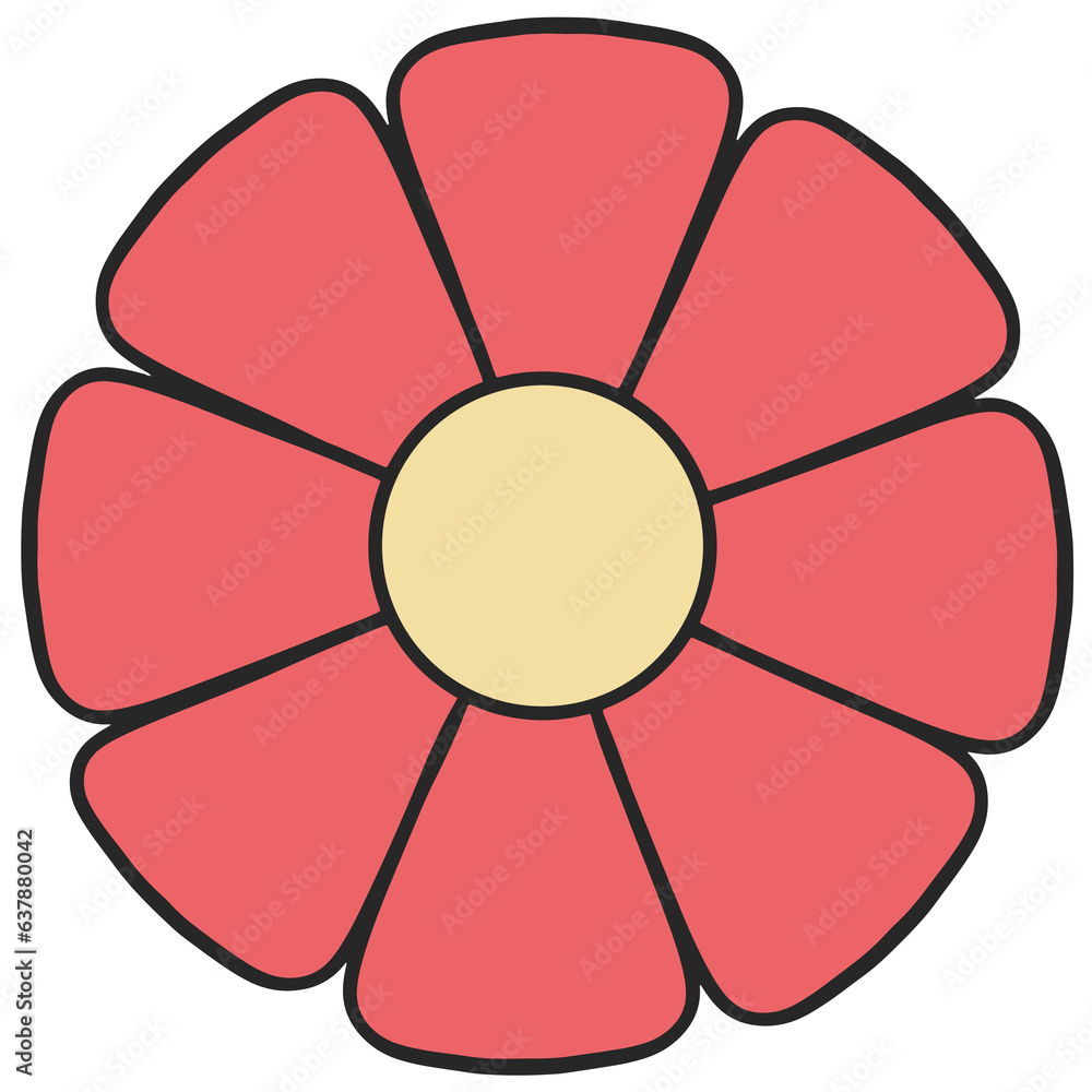 Cute Cartoon Decorative Flower Cute Cartoon Decorative Flower