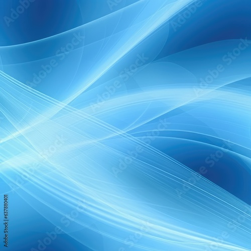 Abstract blue wave background. Generative AI