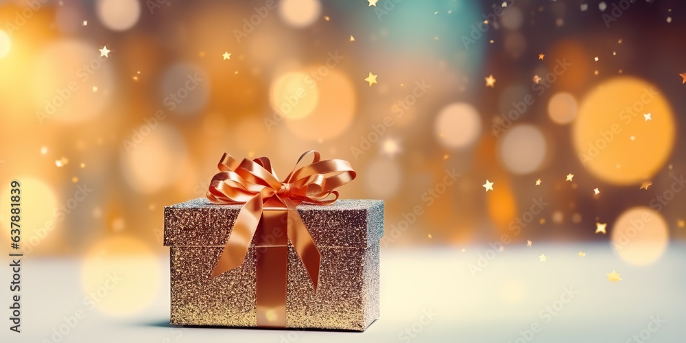 AI Generated. AI Generative. Merry Christmas Xmas New Year holiday Romantic Valentine day Birthday party box gift present mock up background decoration. Graphic Art AI Generated. AI Generative. Merry Christmas Xmas New Year holiday Romantic Valentine day Birthday party box gift present mock up background decoration. Graphic Art